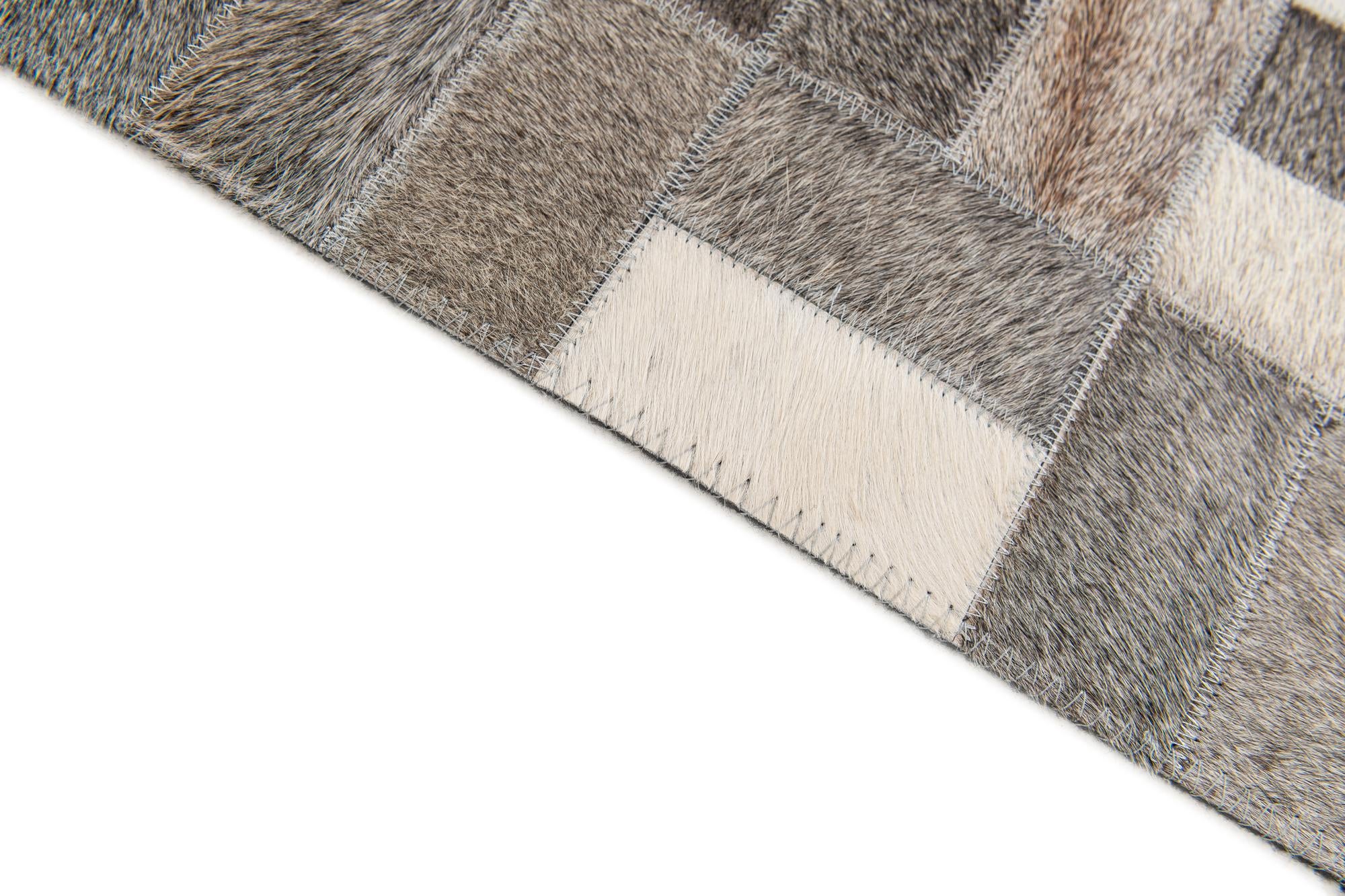 4' 11 x 7' 11 Cowhide Stocks Rug