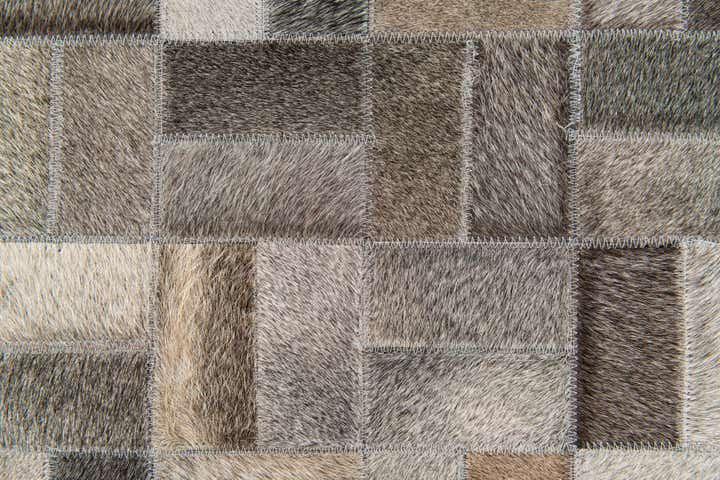 4' 11 x 7' 11 Cowhide Stocks Rug