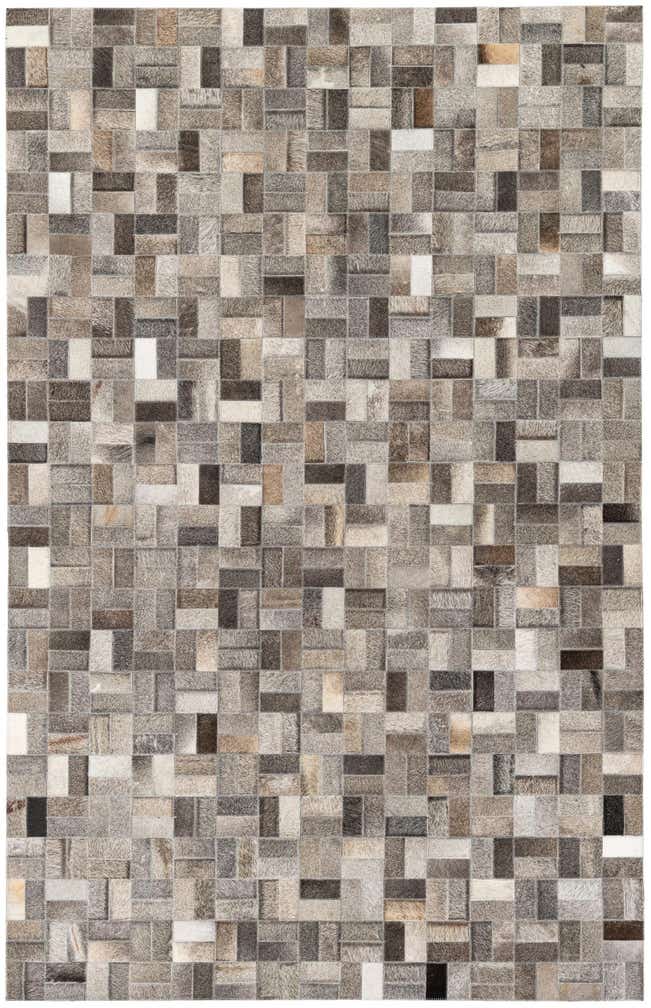 4' 11 x 7' 11 Cowhide Stocks Rug