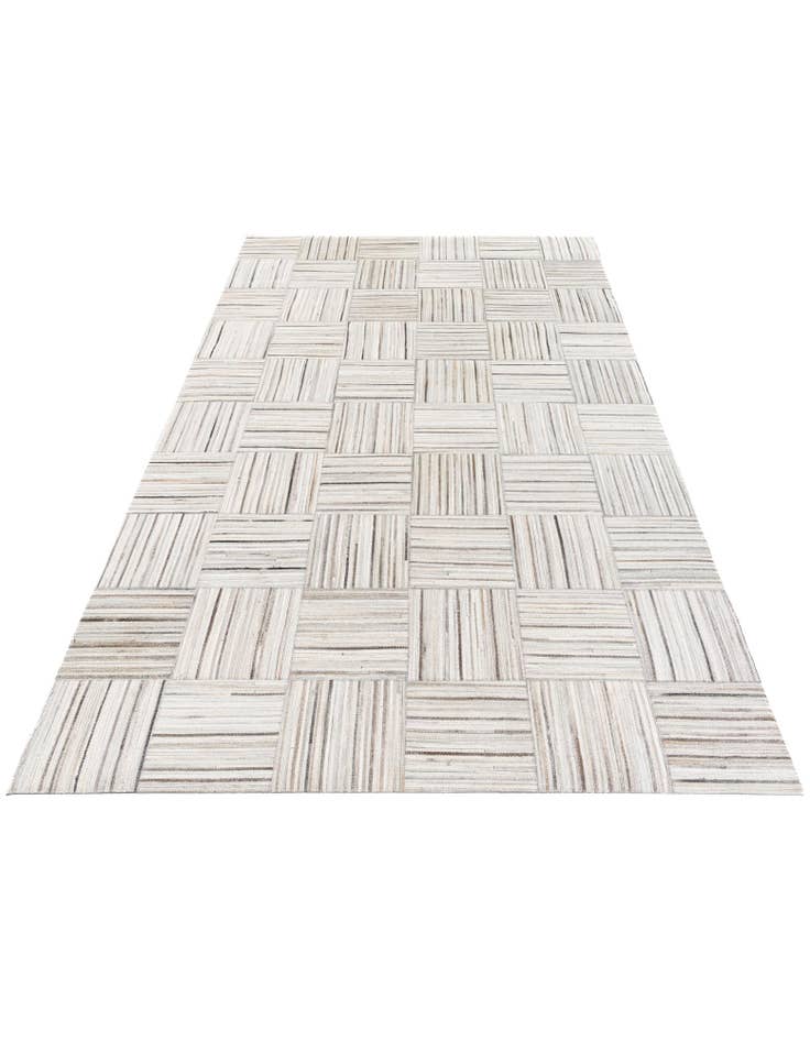 Detail image of 4' 11 x 8' 2 Cowhide Stocks Rug