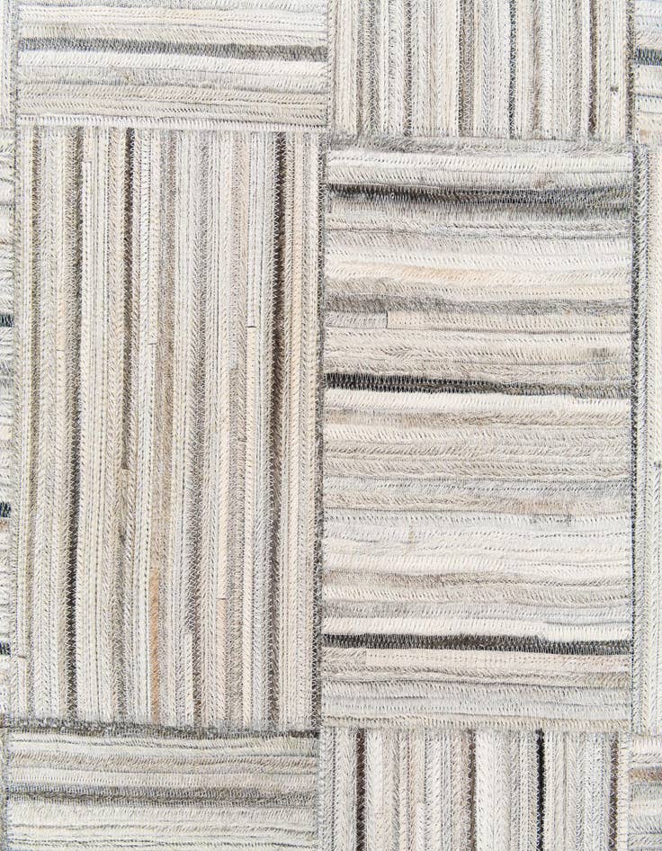 Detail image of 4' 11 x 8' 2 Cowhide Stocks Rug