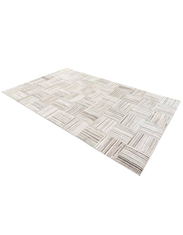 Detail image of 4' 11 x 8' 2 Cowhide Stocks Rug