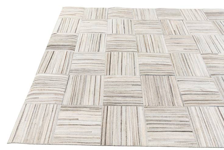 Detail image of 4' 11 x 8' 2 Cowhide Stocks Rug