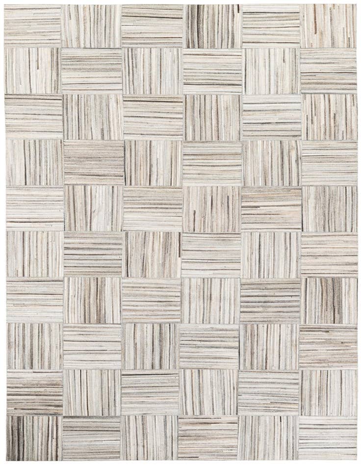 Detail image of 4' 11 x 8' 2 Cowhide Stocks Rug