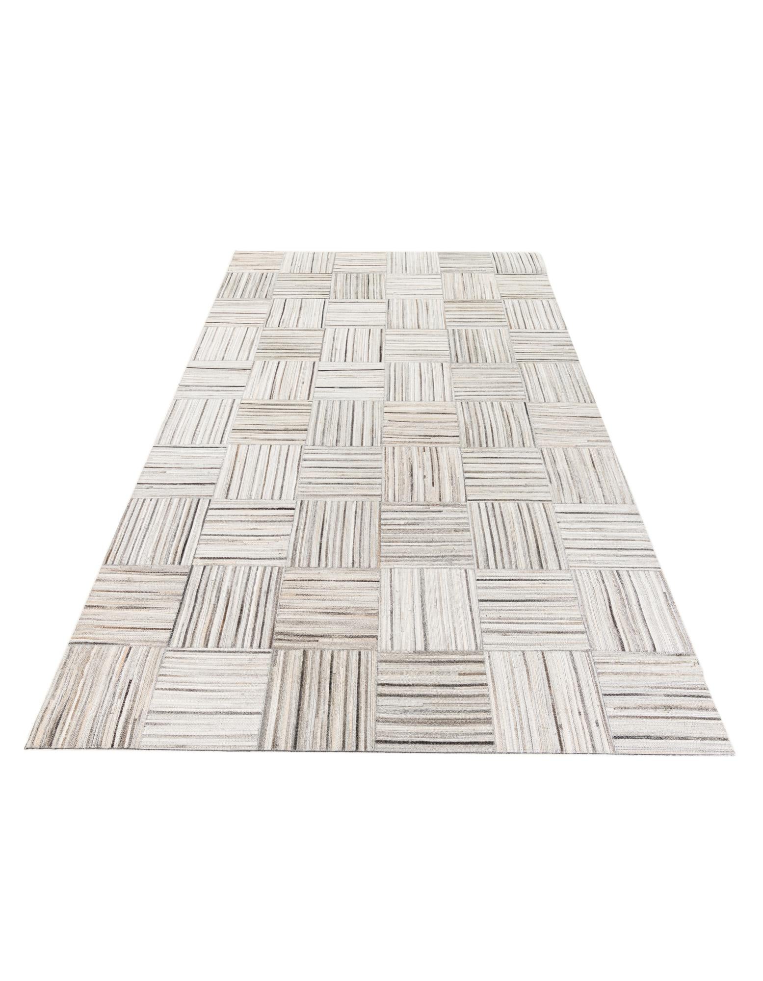5' x 8' 3 Cowhide Stocks Rug