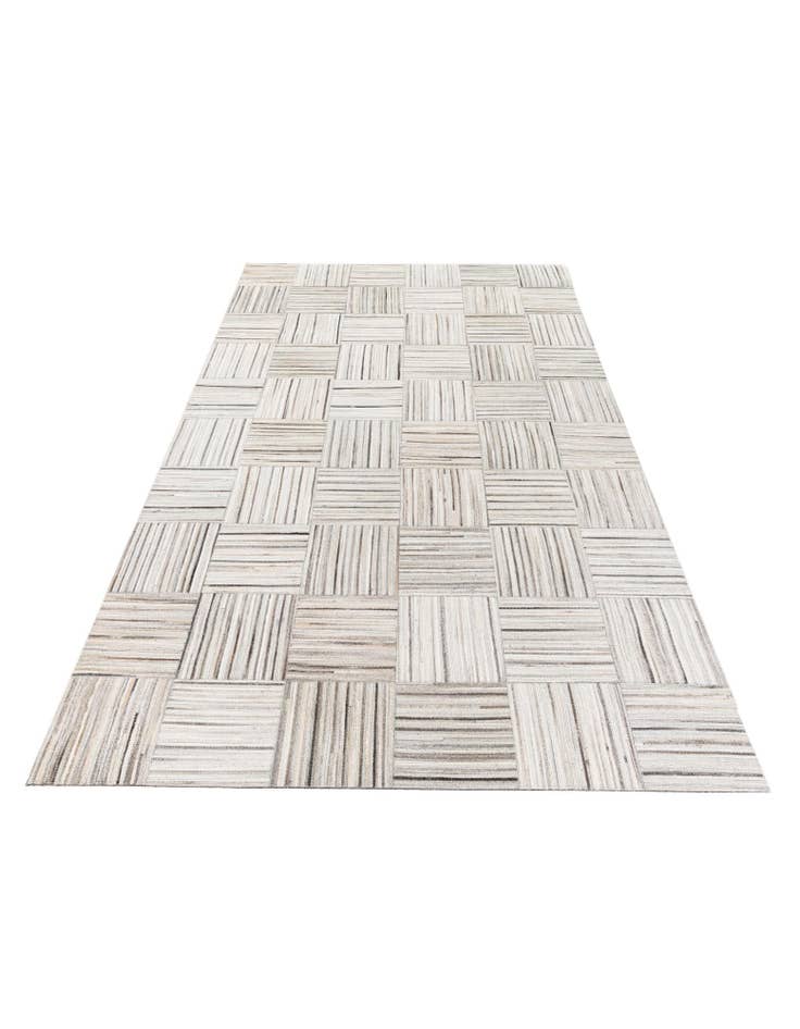 Detail image of 5' x 8' 3 Cowhide Stocks Rug
