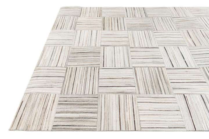 5' x 8' 3 Cowhide Stocks Rug