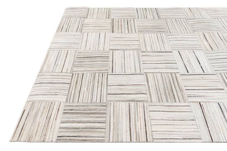 Detail image of 5' x 8' 3 Cowhide Stocks Rug