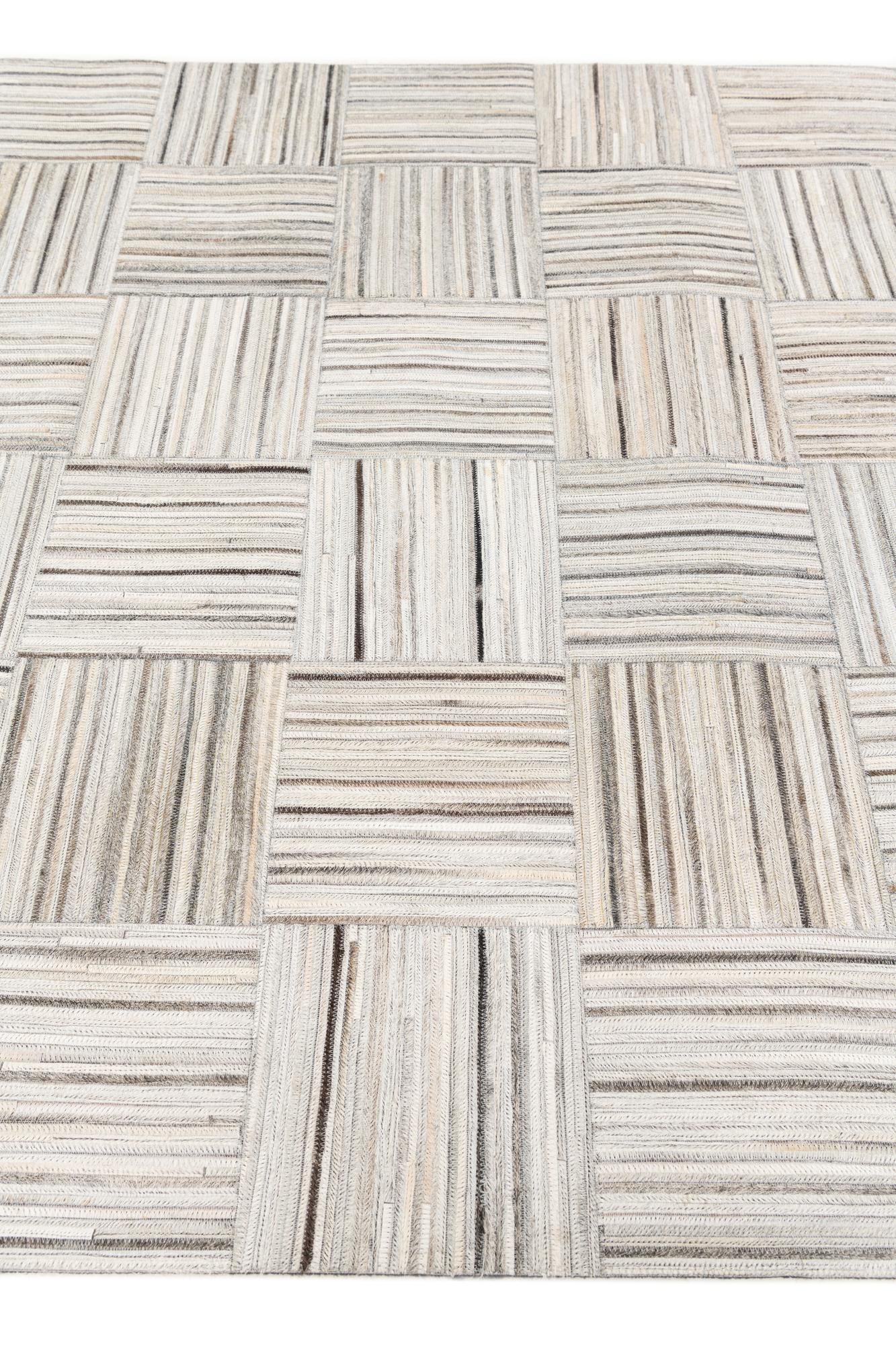 5' x 8' 3 Cowhide Stocks Rug
