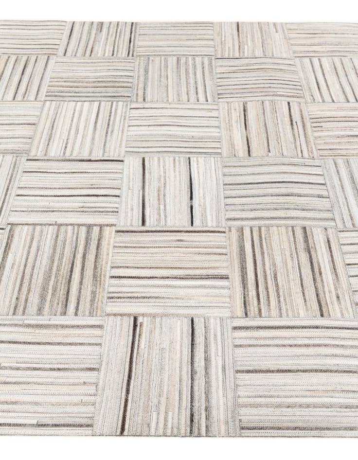 Detail image of 5' x 8' 3 Cowhide Stocks Rug