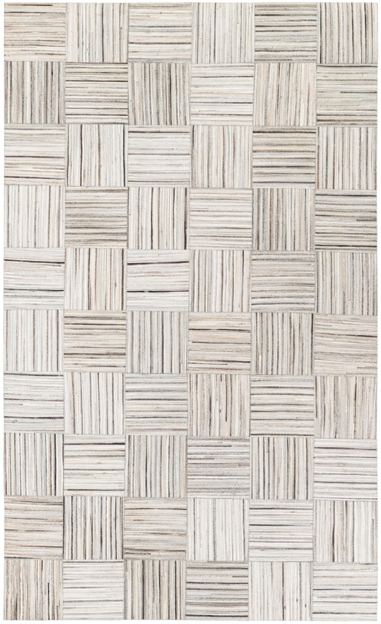 5' x 8' 3 Cowhide Stocks Rug