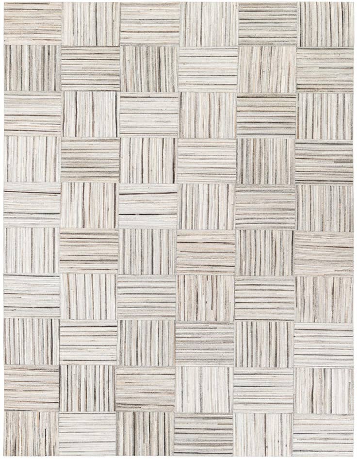 Detail image of 5' x 8' 3 Cowhide Stocks Rug
