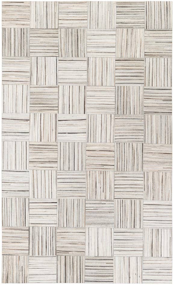 Detail image of 5' x 8' 3 Cowhide Stocks Rug