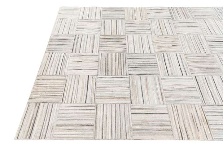5' x 8' 3 Cowhide Stocks Rug