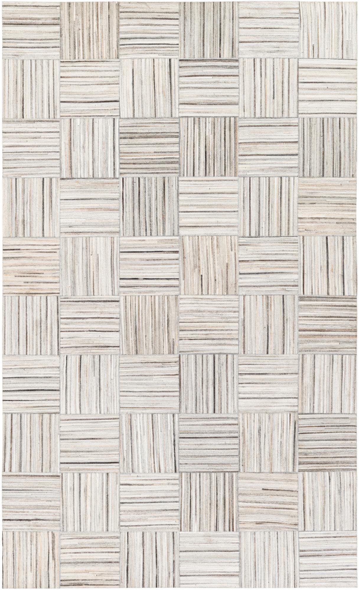 5' x 8' 3 Cowhide Stocks Rug