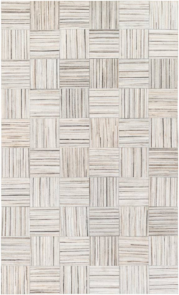 Detail image of 5' x 8' 3 Cowhide Stocks Rug