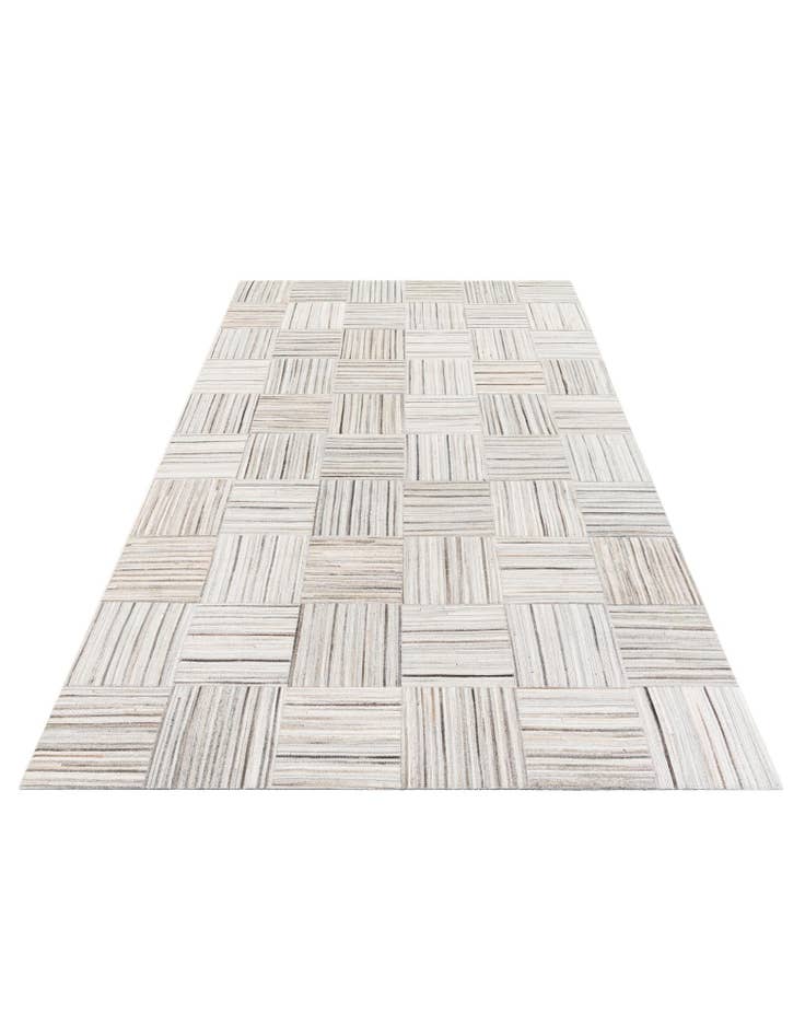 Detail image of 4' 11 x 8' 2 Cowhide Stocks Rug