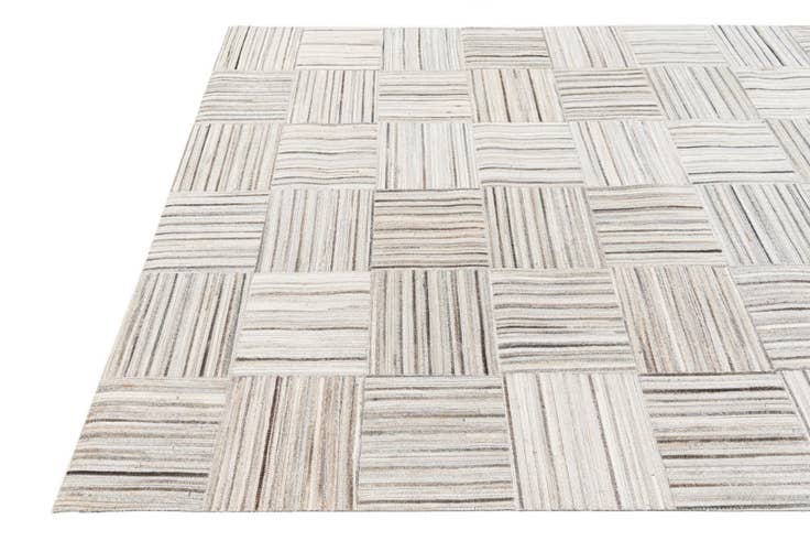 Detail image of 4' 11 x 8' 2 Cowhide Stocks Rug