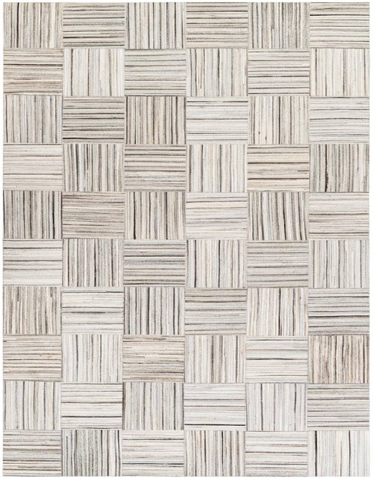 Detail image of 4' 11 x 8' 2 Cowhide Stocks Rug