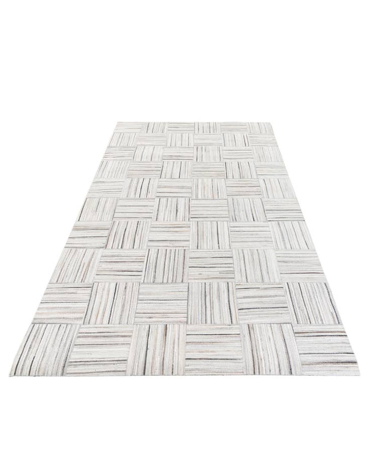 Detail image of 4' 11 x 8' 2 Cowhide Stocks Rug
