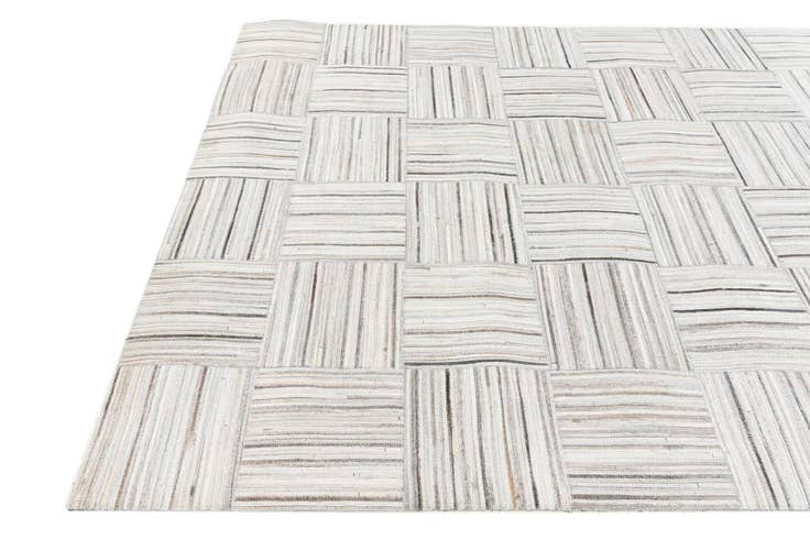 Detail image of 4' 11 x 8' 2 Cowhide Stocks Rug