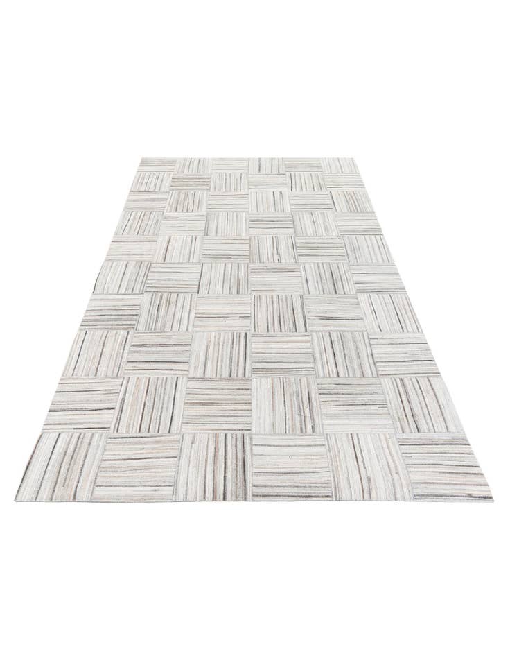 Detail image of 4' 11 x 8' 2 Cowhide Stocks Rug