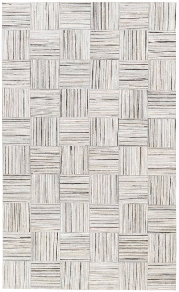 Detail image of 4' 11 x 8' 2 Cowhide Stocks Rug