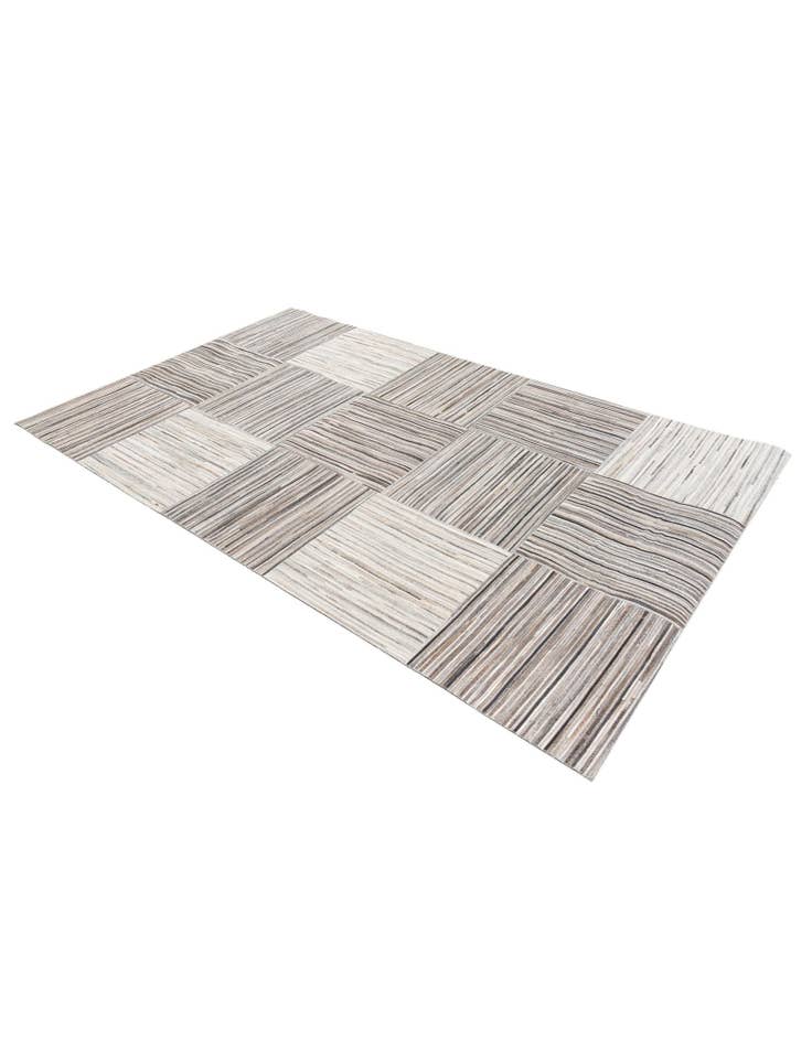 Detail image of 4' 11 x 8' 1 Cowhide Stocks Rug