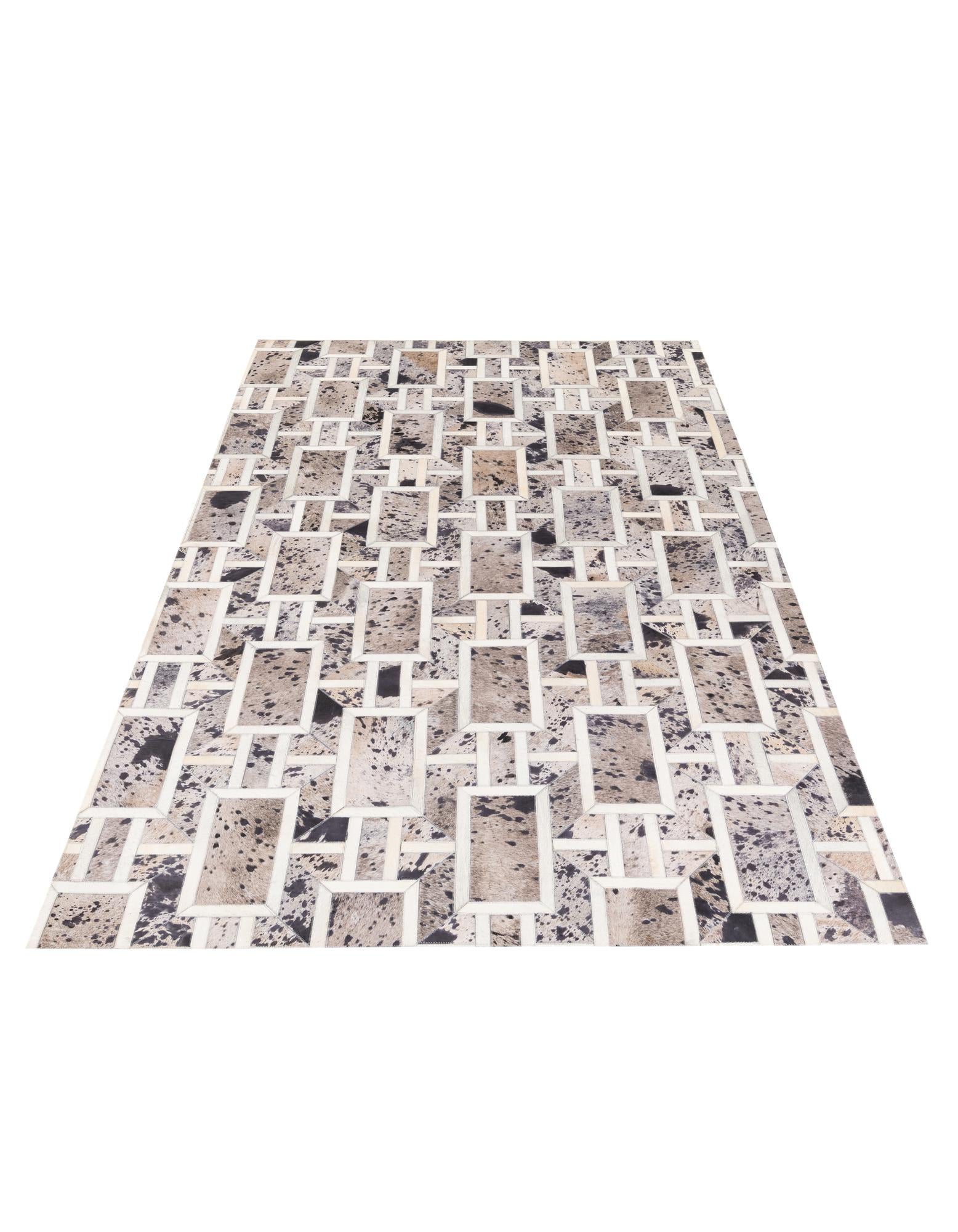 4' 11 x 8' Cowhide Stocks Rug