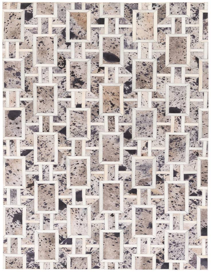 Detail image of 4' 11 x 8' Cowhide Stocks Rug
