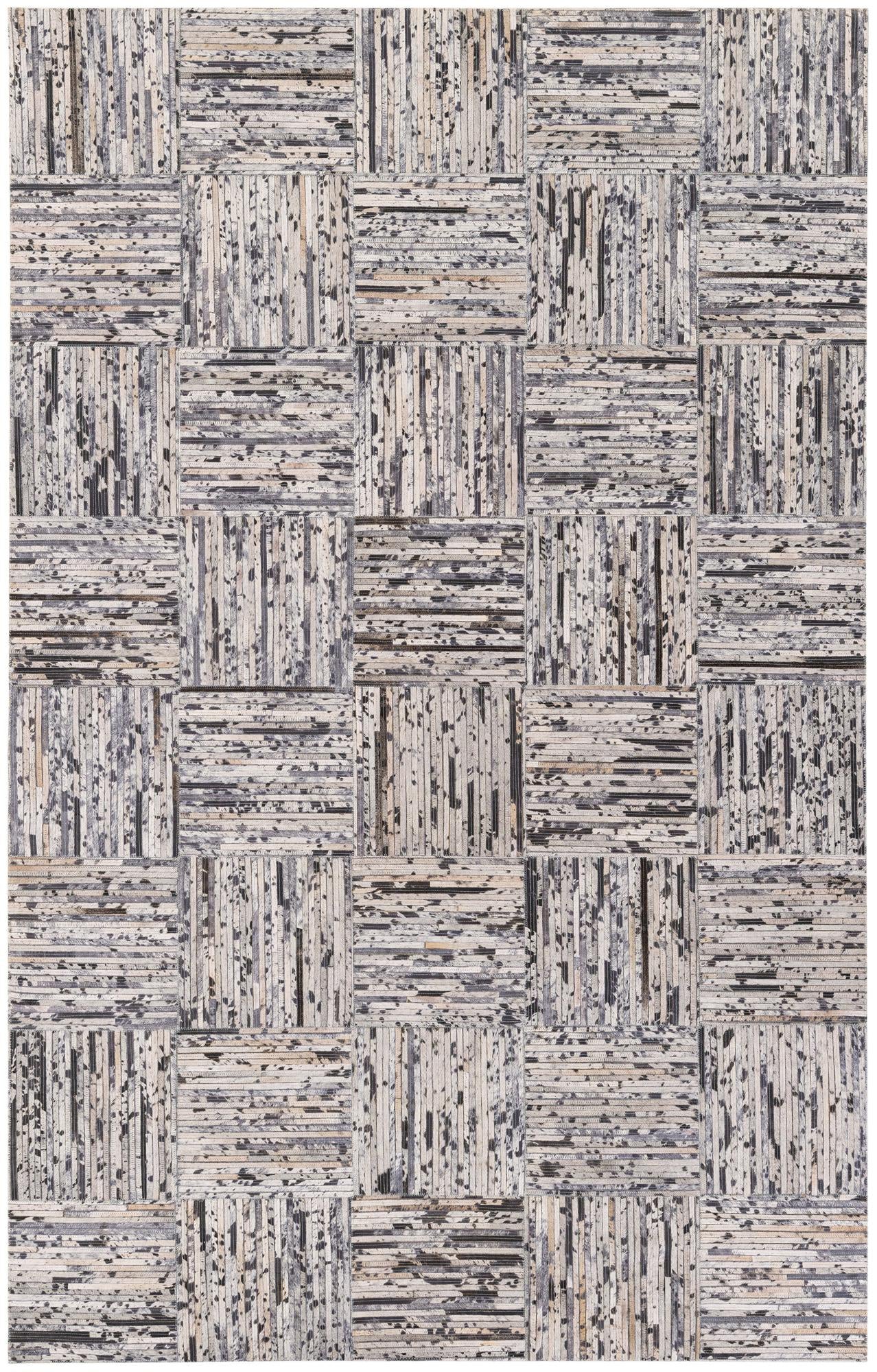 4' 11 x 7' 10 Cowhide Stocks Rug