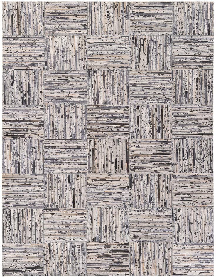 Detail image of 4' 11 x 7' 10 Cowhide Stocks Rug