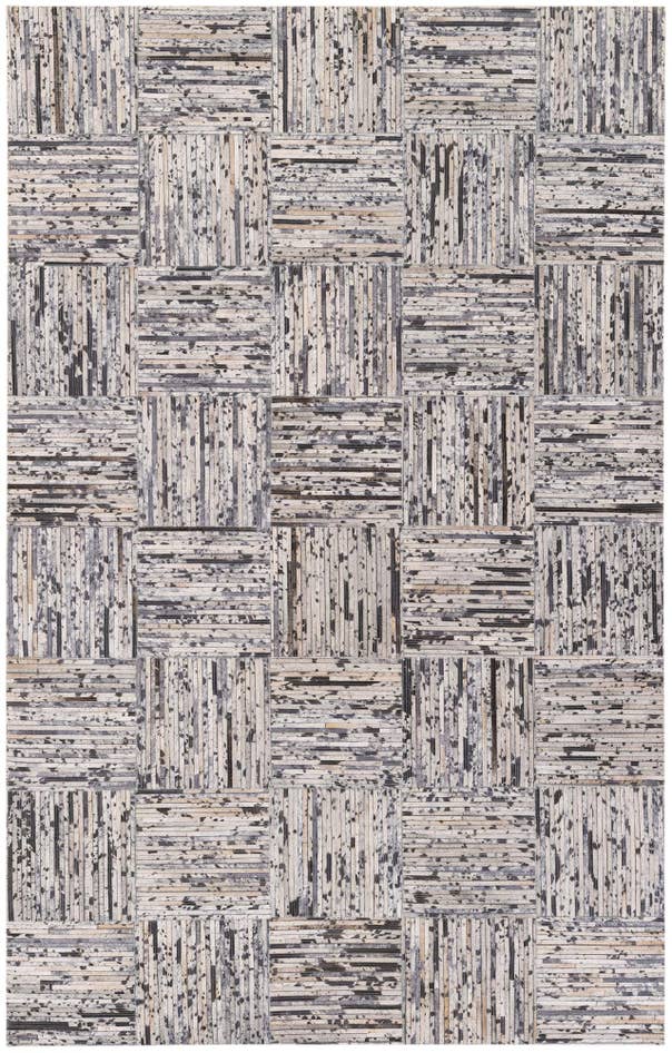 Detail image of 4' 11 x 7' 10 Cowhide Stocks Rug
