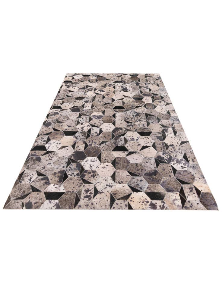 Detail image of 5' 1 x 8' Cowhide Stocks Rug