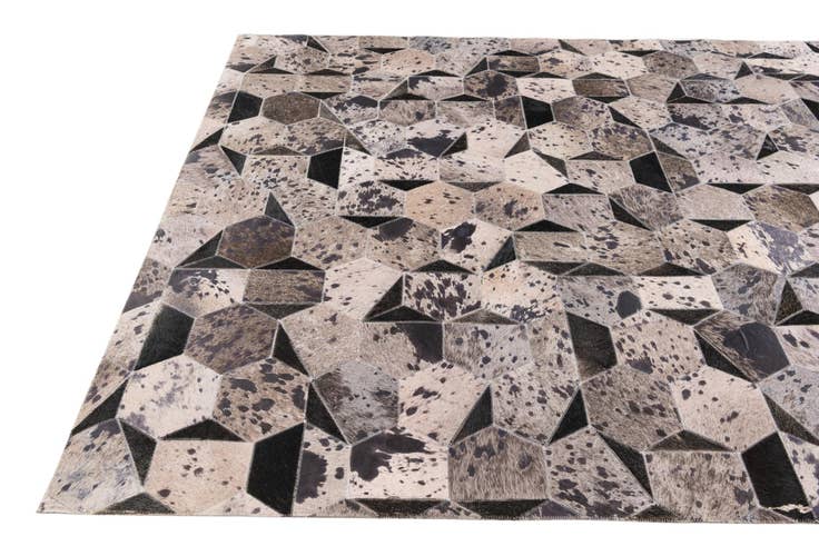 Detail image of 5' 1 x 8' Cowhide Stocks Rug