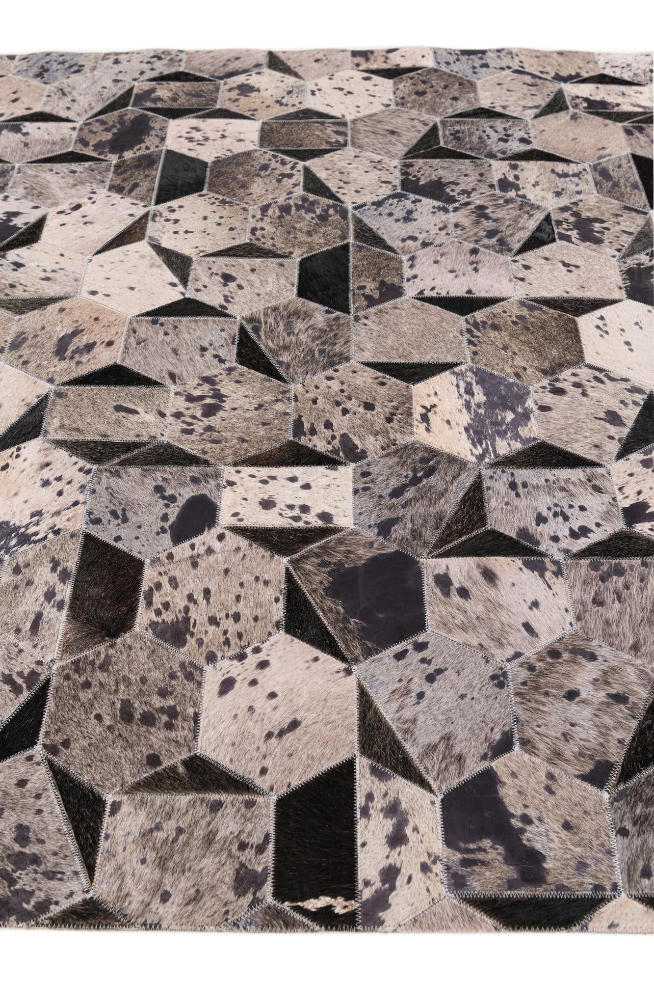 5' 1 x 8' Cowhide Stocks Rug