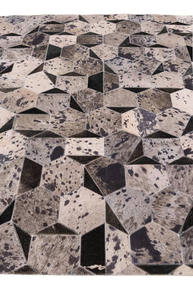 Detail image of 5' 1 x 8' Cowhide Stocks Rug