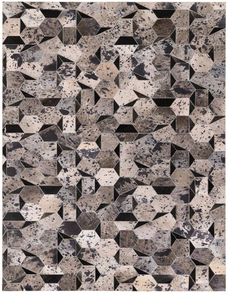 Detail image of 5' 1 x 8' Cowhide Stocks Rug