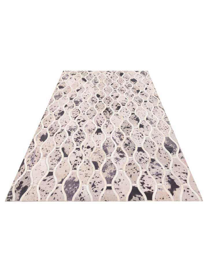 4' 11 x 7' 9 Cowhide Stocks Rug