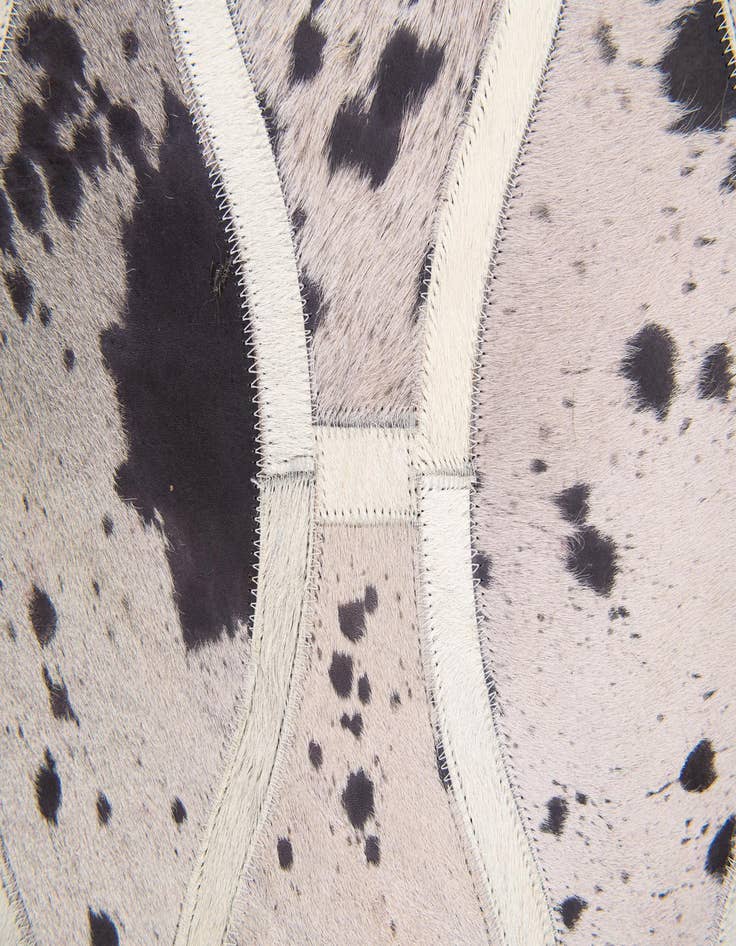 Detail image of 4' 11 x 7' 9 Cowhide Stocks Rug