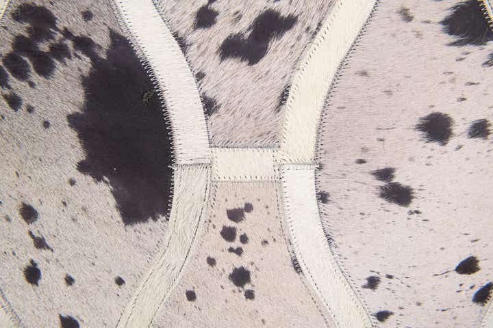4' 11 x 7' 9 Cowhide Stocks Rug