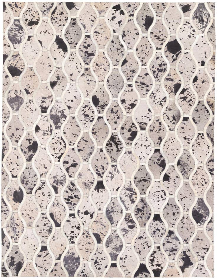 Detail image of 4' 11 x 7' 9 Cowhide Stocks Rug