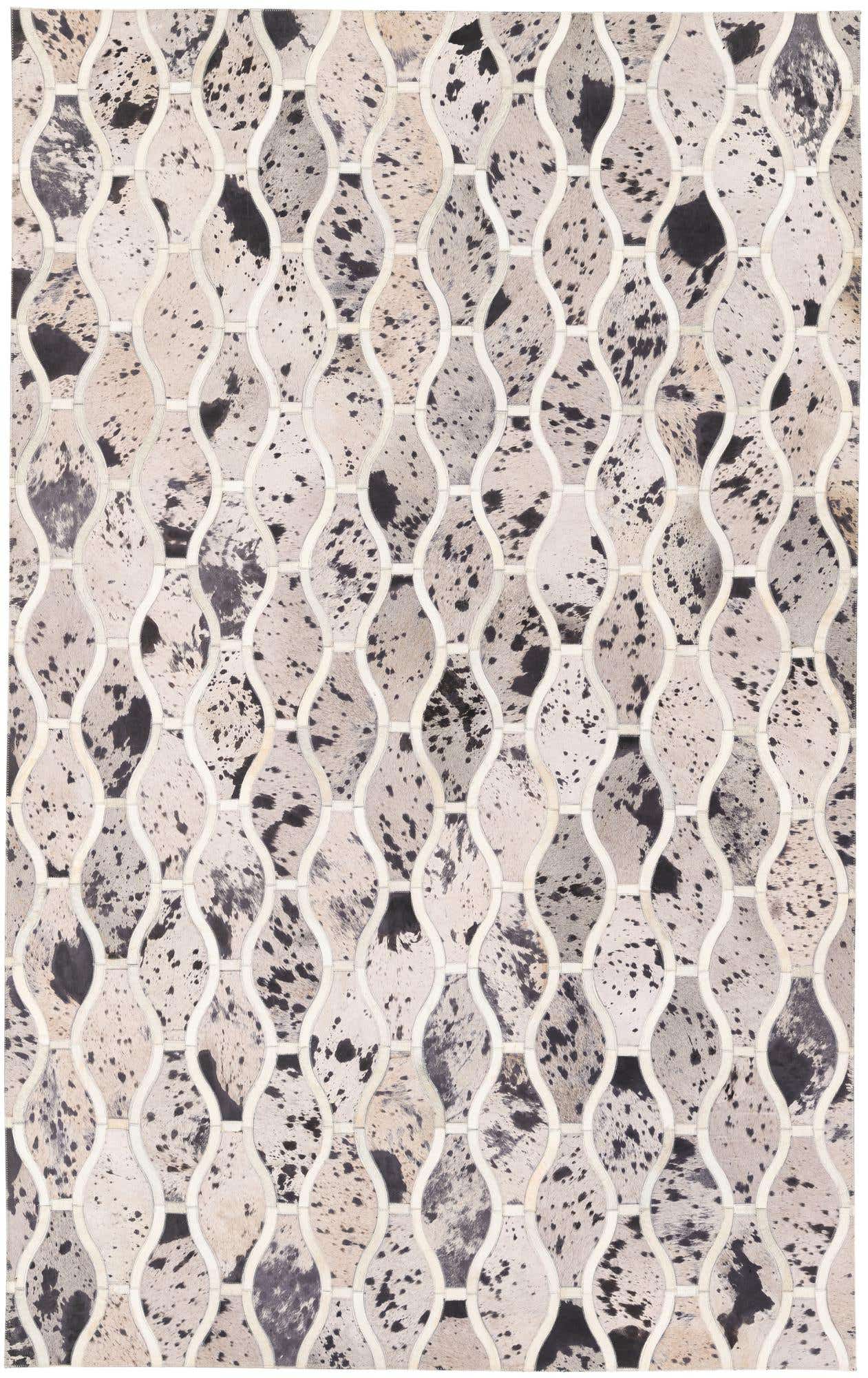 4' 11 x 7' 9 Cowhide Stocks Rug