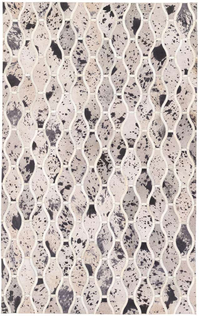 4' 11 x 7' 9 Cowhide Stocks Rug