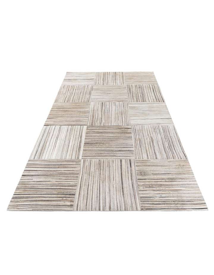 5' x 8' 3 Cowhide Stocks Rug