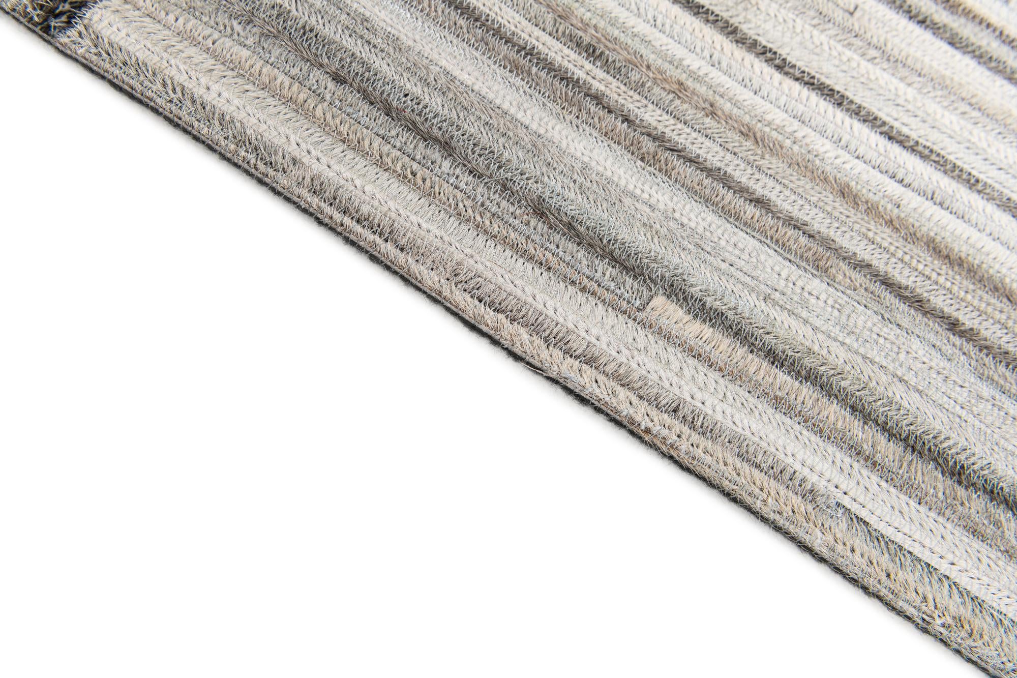 5' x 8' 3 Cowhide Stocks Rug