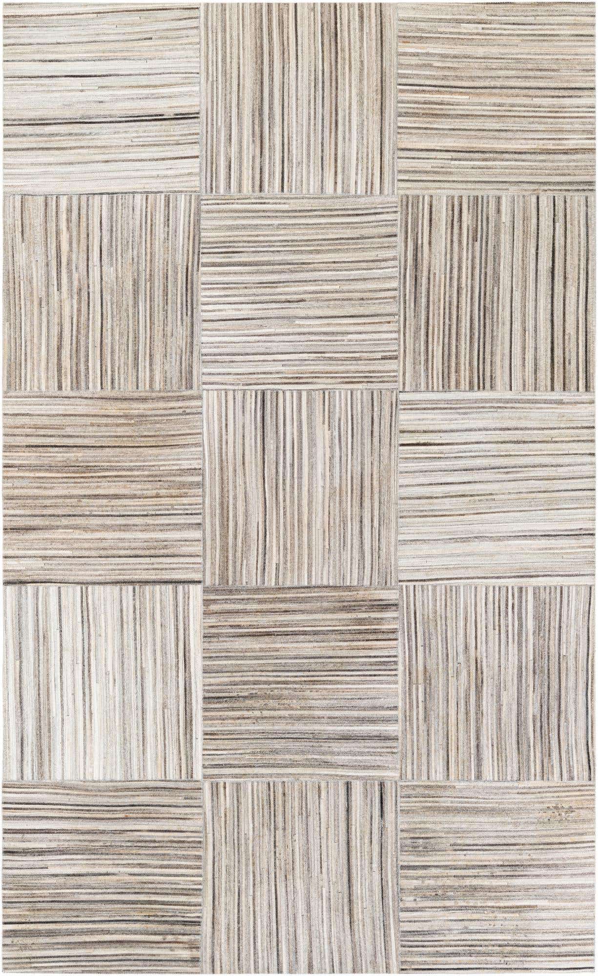 5' x 8' 3 Cowhide Stocks Rug