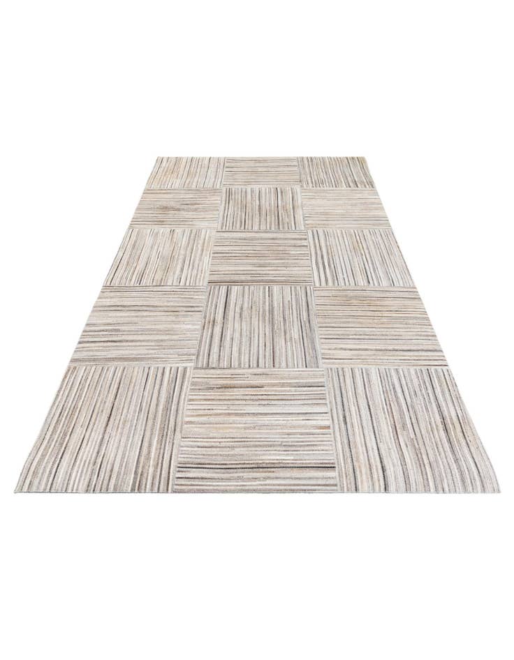 Detail image of 4' 11 x 8' 2 Cowhide Stocks Rug