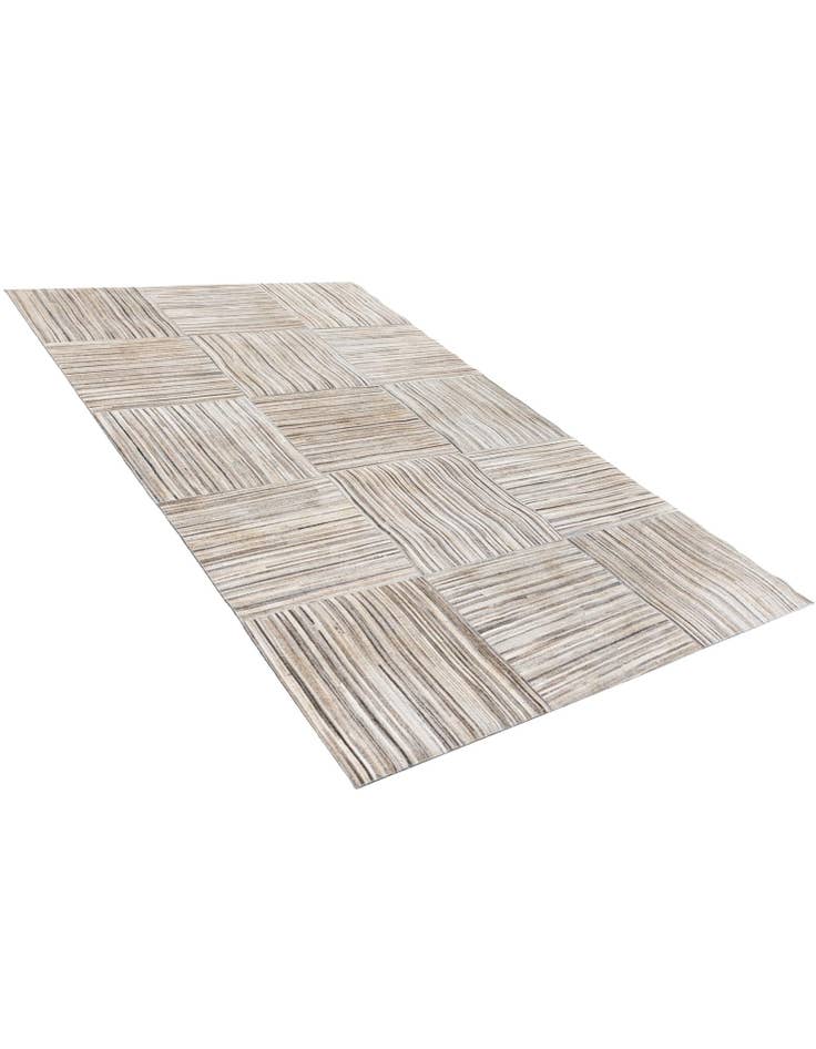 Detail image of 4' 11 x 8' 3 Cowhide Stocks Rug