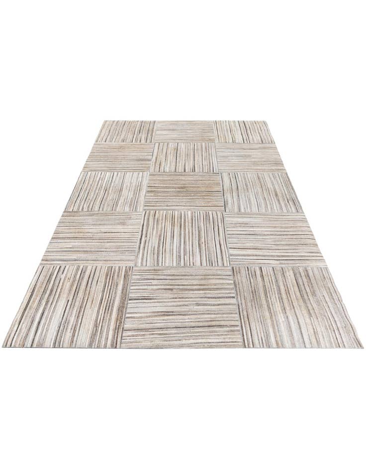 Detail image of 4' 11 x 8' 3 Cowhide Stocks Rug